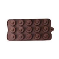 Round Flower Shape Silicone Chocolate Mould 1 Pcs