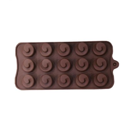 Round Flower Shape Silicone Chocolate Mould 1 Pcs