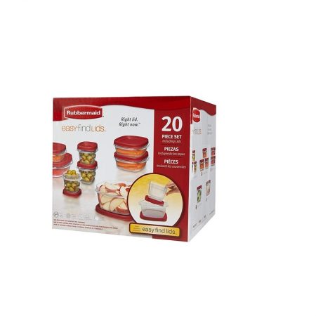 Rubbermaid Rm-1777172 20 Pieces Set Easy Find Lids