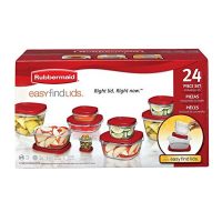 Rubbermaid Rm-1779217 24 Pieces Easy Find Lids Racer Red