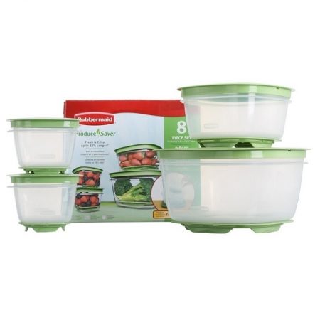 Rubbermaid Rm-FG7J9300FRESH fresh 4 Count-8 Piece-Produce Saver Set