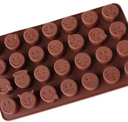 Smiling Face Shape Silicone Chocolate Mould 1 Pcs