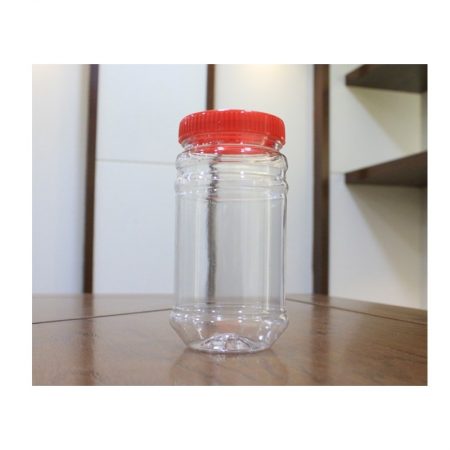 Transparent Plastic Spice & Pickle Jar 300ml ( Pack Of 6 )