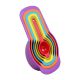Xunom Multi-Measuring Spoon Cup Set 6 Pcs Multicolor