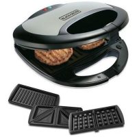 Black & Decker TS2090 Sandwich Grill And Waffle Maker With Official Warranty TM-K128