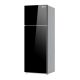 Inverex 16 Cu Ft INV-165 GD Top Mount Glass Door Refrigerator Black