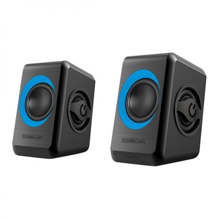 SonicEar Quatro 2 2.0 USB Portable Speaker Black & Blue