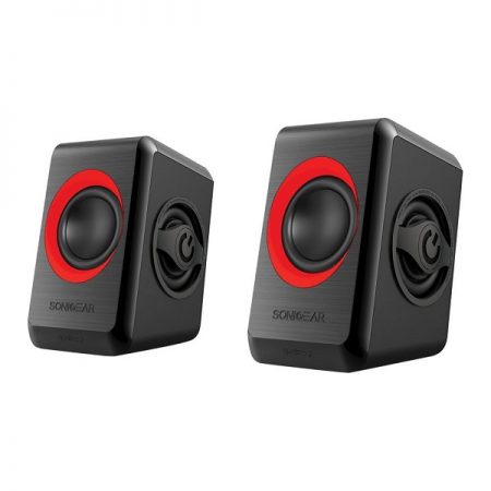 SonicEar Quatro 2 2.0 USB Portable Speaker Black & Red