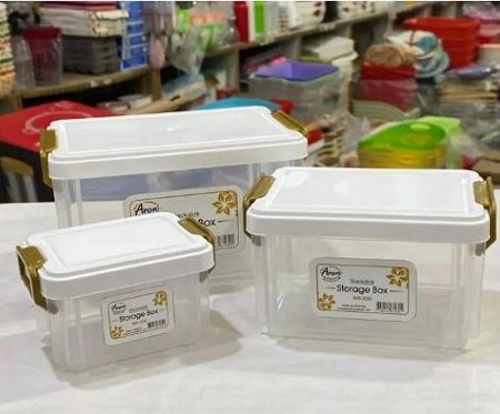 3 Pcs Set Aroni Lock Food Containers Box